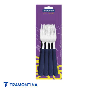 Tenedor de mesa azul (Pack x 12)- New Kolor -Tramontina