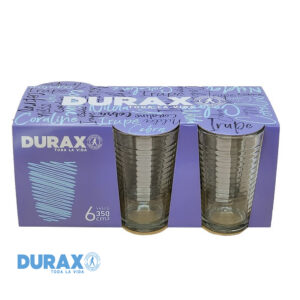 Vaso cobra 350cc. pack x 6 Durax.