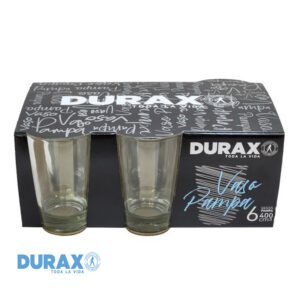 Vaso pampa 400 cc. pack x 6. - Durax