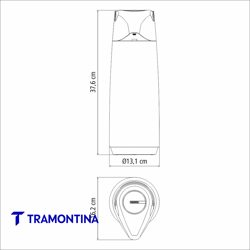 Termo con sifon 1,8 L negro - Tramontina - Imagen 3