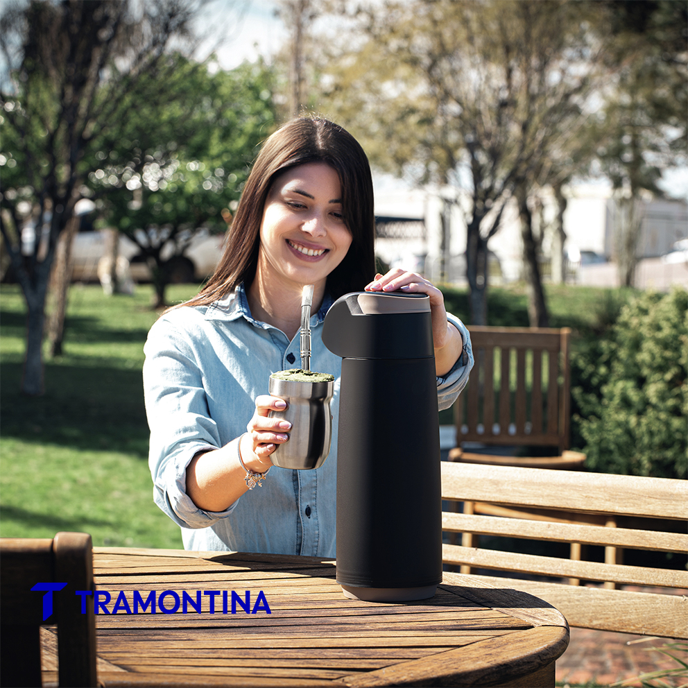 Termo con sifon 1,8 L negro - Tramontina - Imagen 4