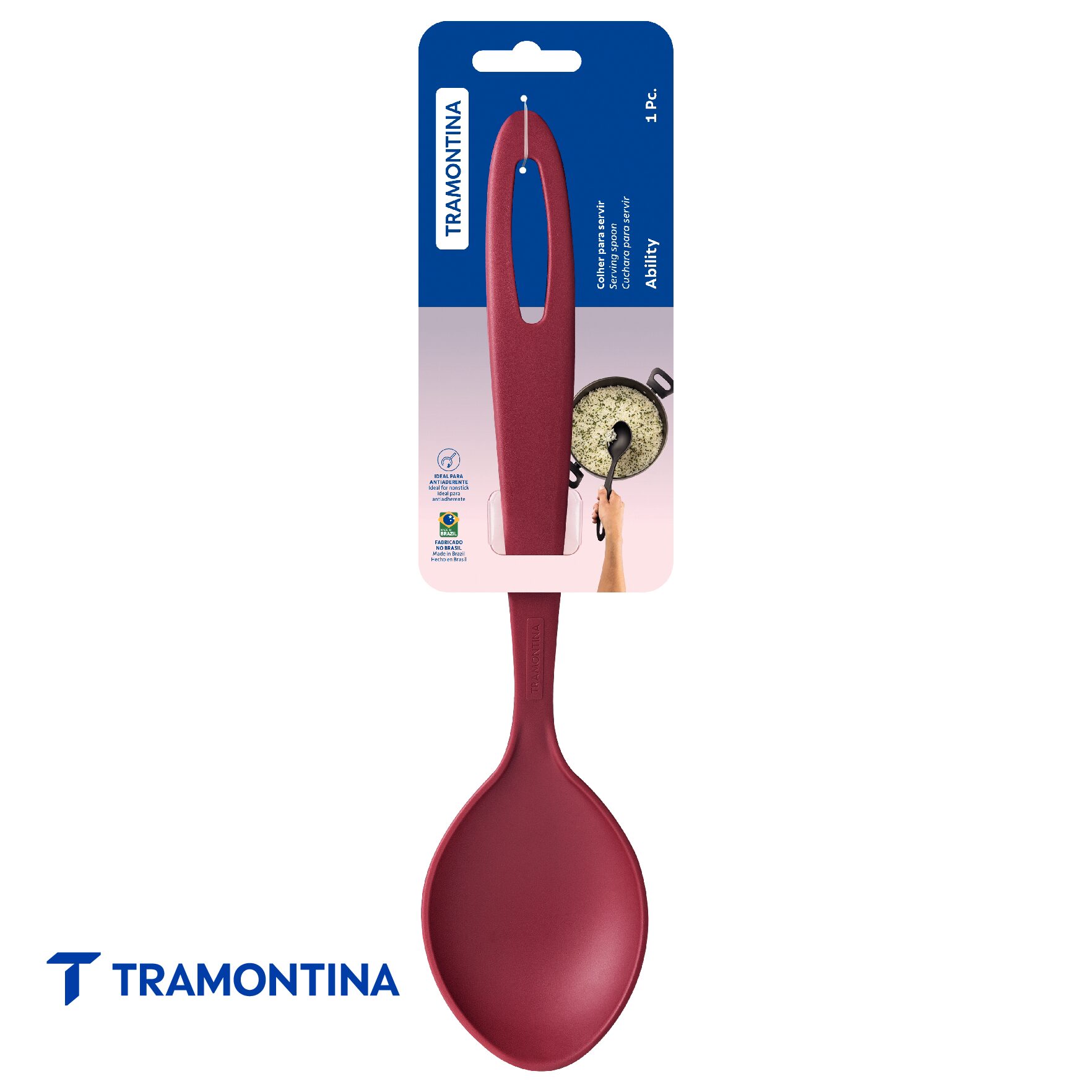 Cuchara para Servir Ability Rojo - Tramontina