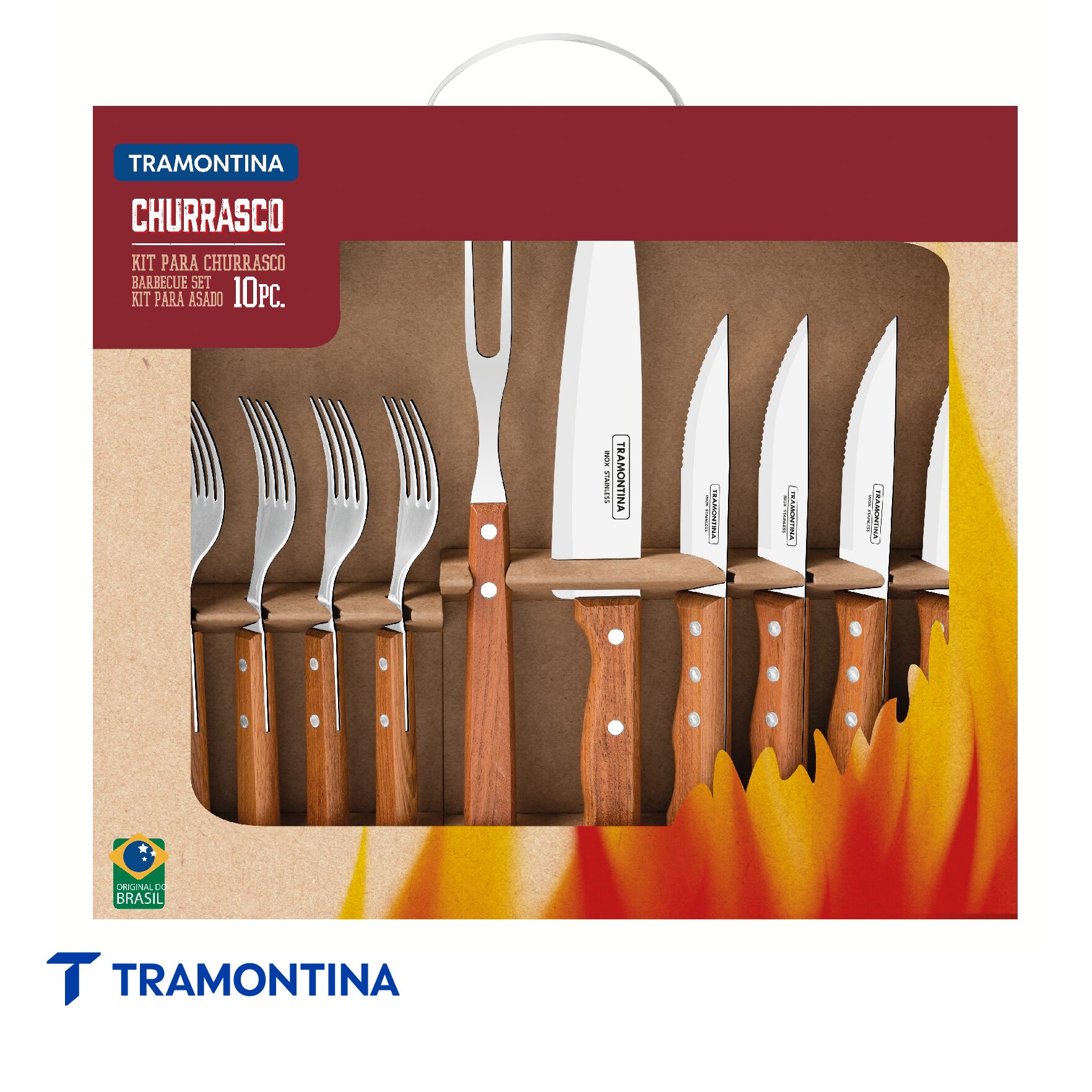 Kit para Asado Dynamic 10 Piezas - Tramontina