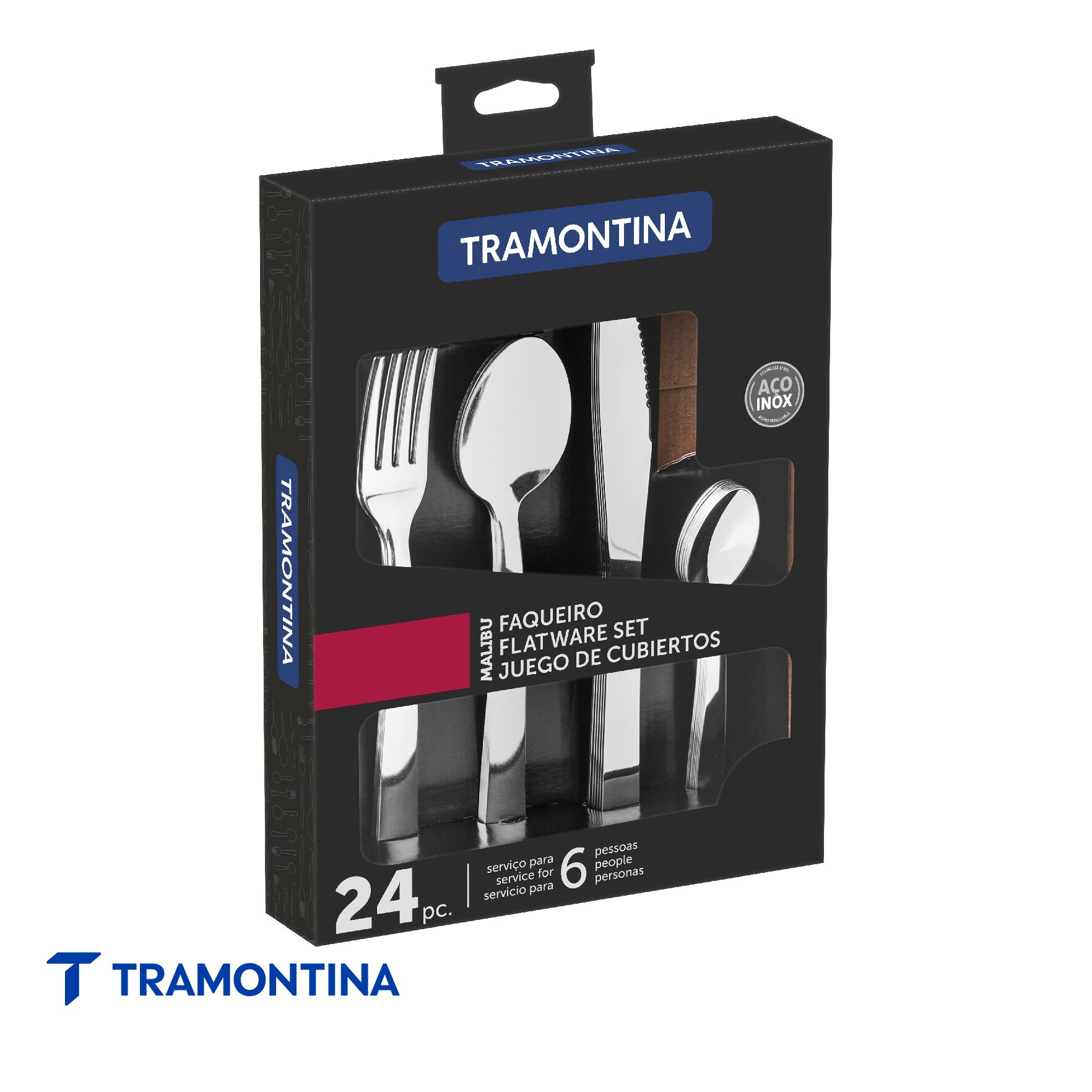 Juego de Cubiertos Malibu 24 Piezas - Tramontina