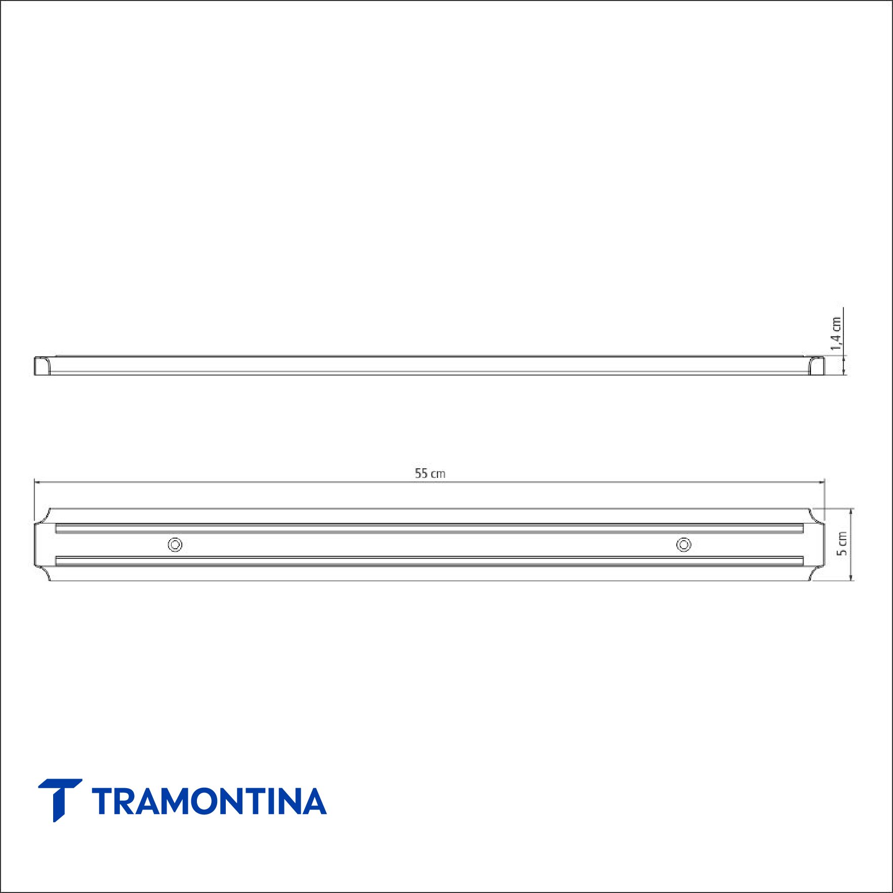 Barra Magnética para Cuchillos 55 cm - Tramontina - Imagen 3