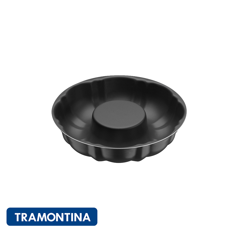 Tortera teflón acanalada 24 cm.-Tramontina.