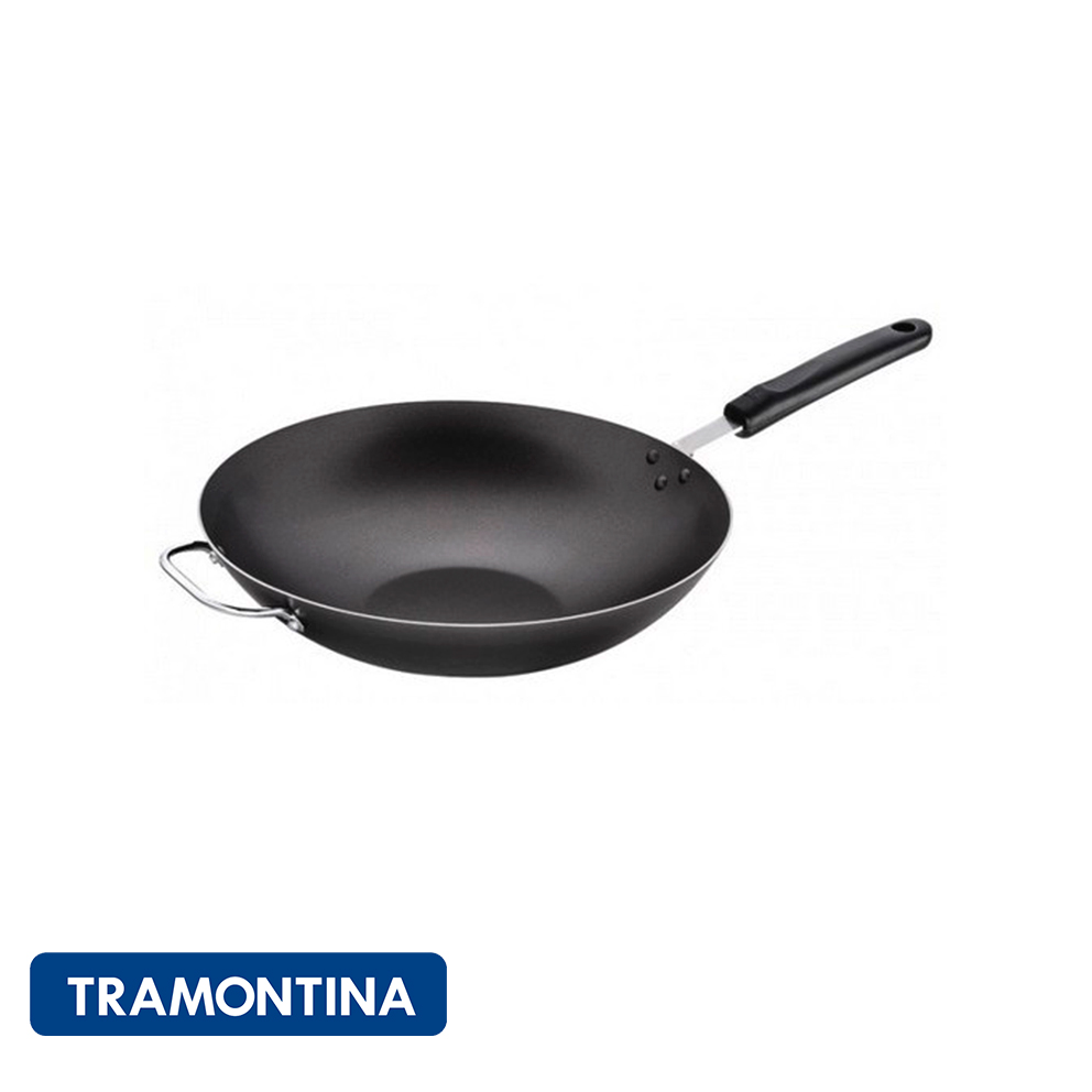 Wok con mango, 32 cm, Starflon - Napoli - Tramontina