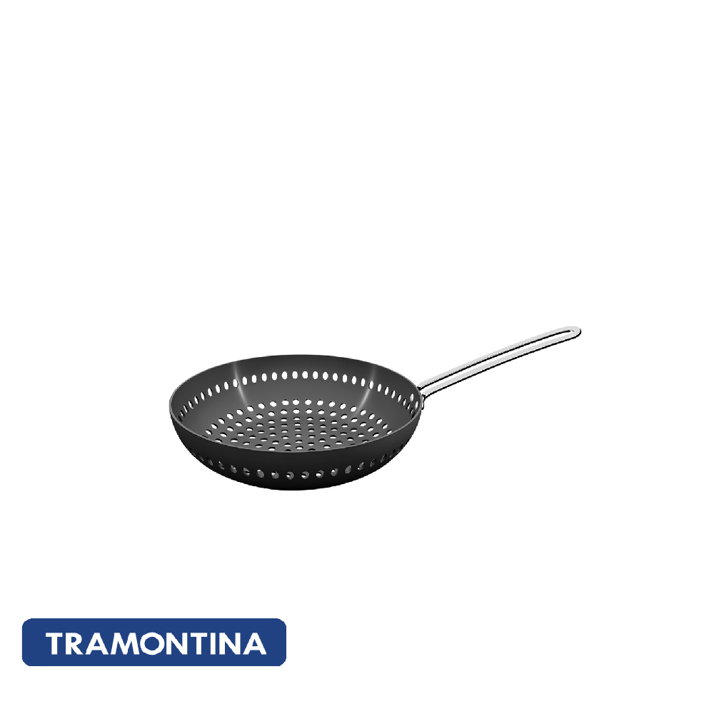 Wok p/parrilla, perforado en aluminio anodizado - 26 cm. - Tramontina