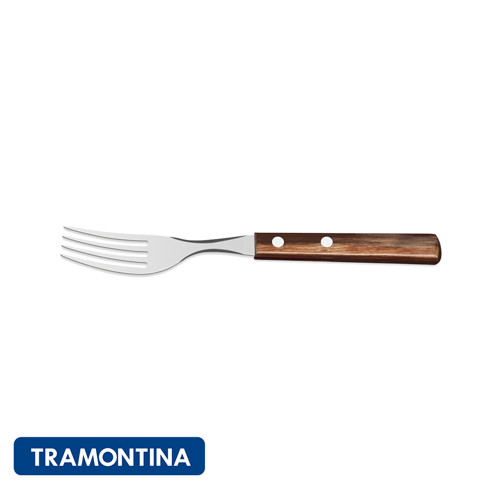 Tenedor de postre color madera (6 unidades)-Polywood - Tramontina