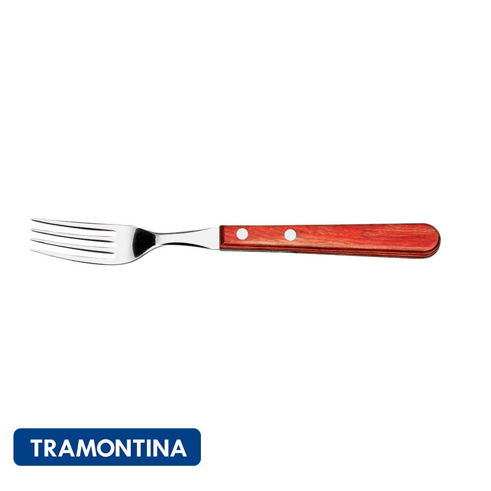 Tenedor jumbo, 21.5 cm. madera roja- Polywood Tramontina
