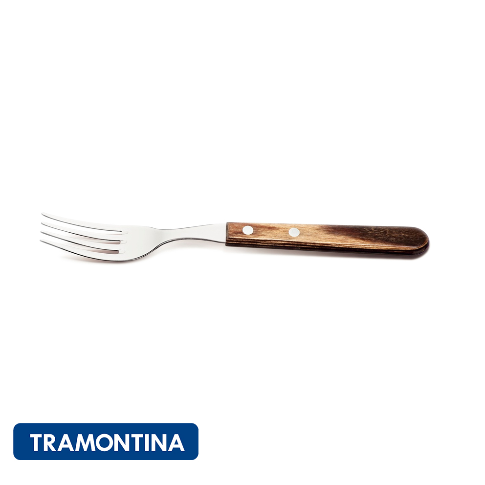 Tenedor jumbo 21.5 cm. madera marron , Polywood -Tramontina.