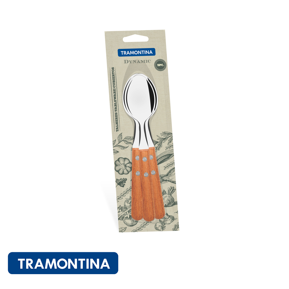 Cuchara de mesa, 3 pzs. en blister - Dynamic - Tramontina