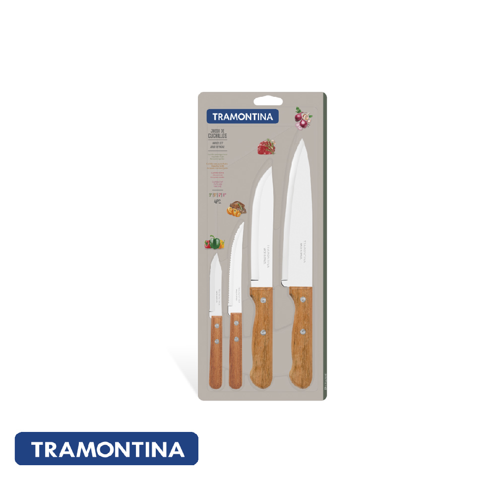 Juego 4 pzas cuchillas Dynamic - Tramontina.