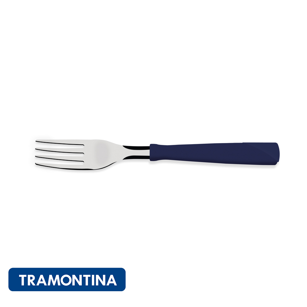 Tenedor de mesa,r azul (Pack x 12)- New Kolor -Tramontina