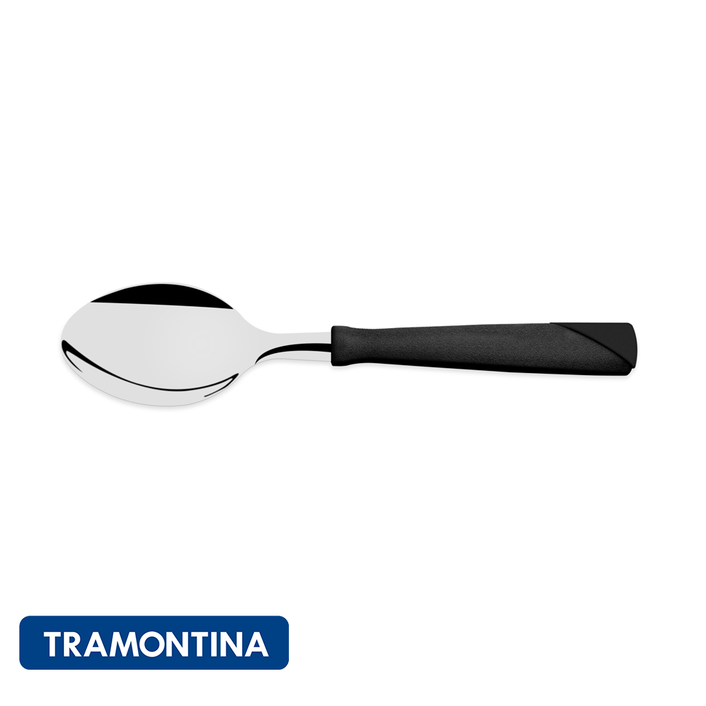 Cuchara de mesa, negro (Pack x 12)-New Kolor -Tramontina