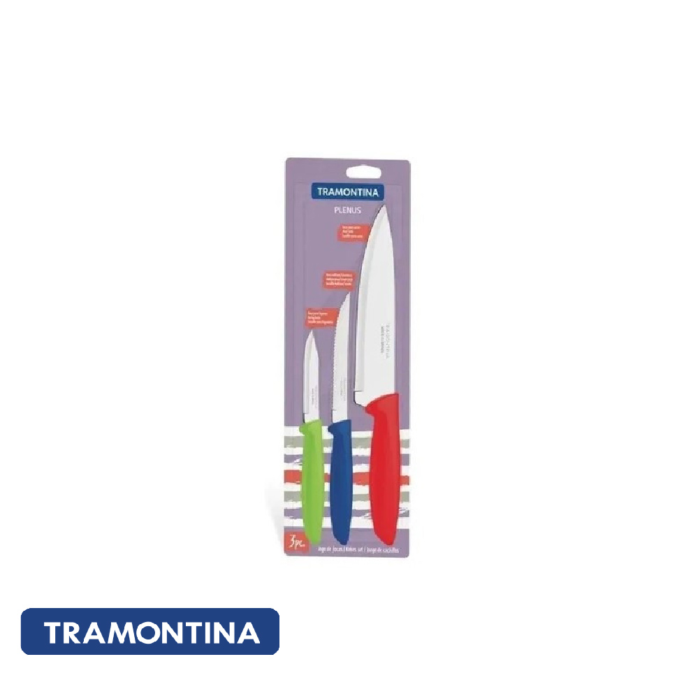 Juego de cuchillas de colores (3 pzas) - Plenus - Tramontina