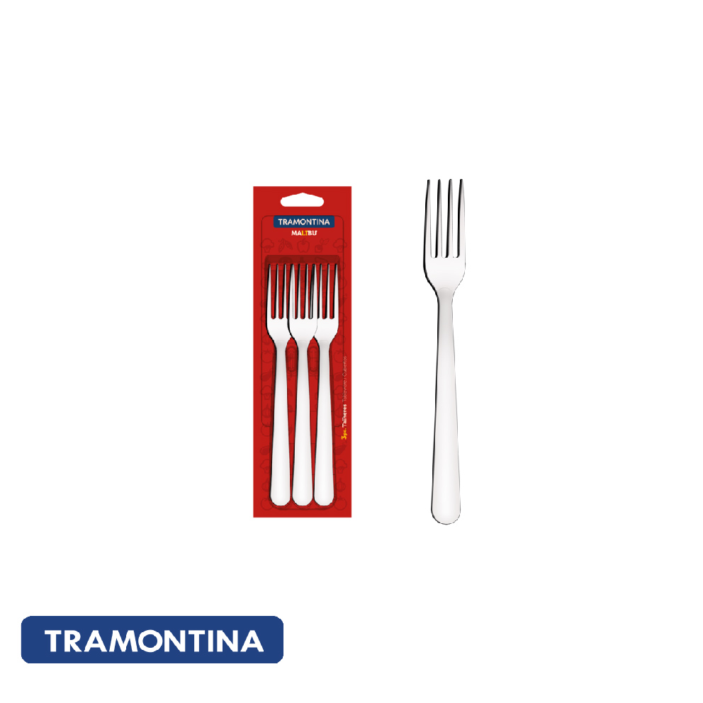 Juego Tenedores de mesa, acero inox. 3 pzs. Malibu – Tramontina