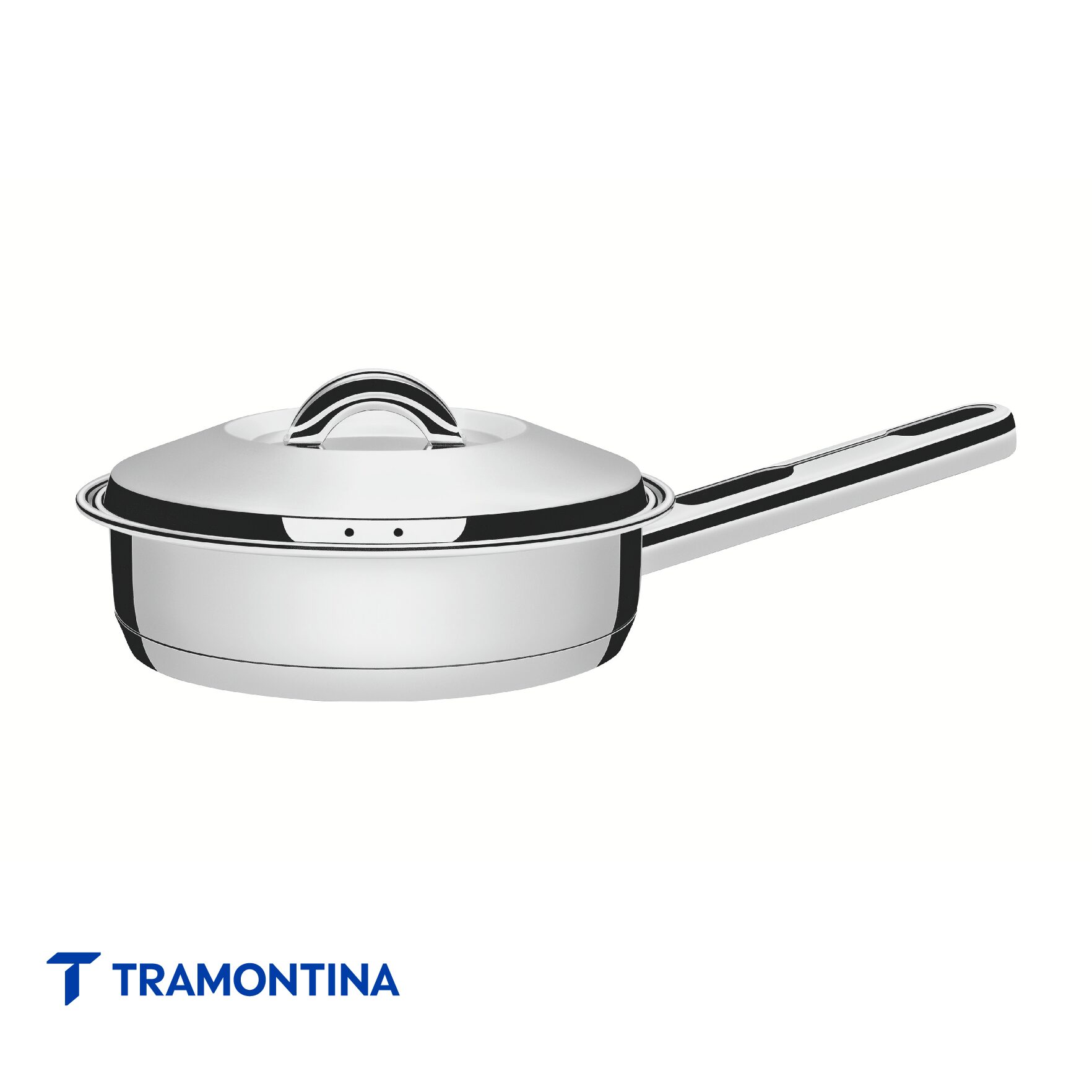 Sartén Solar c/tapa 24 cm 3,3 L - Tramontina