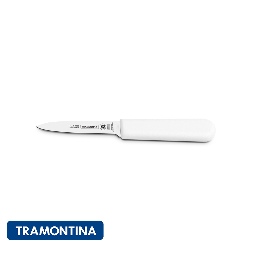 Cuchillo mondador 3", en color blanco -Tramontina Profesional.