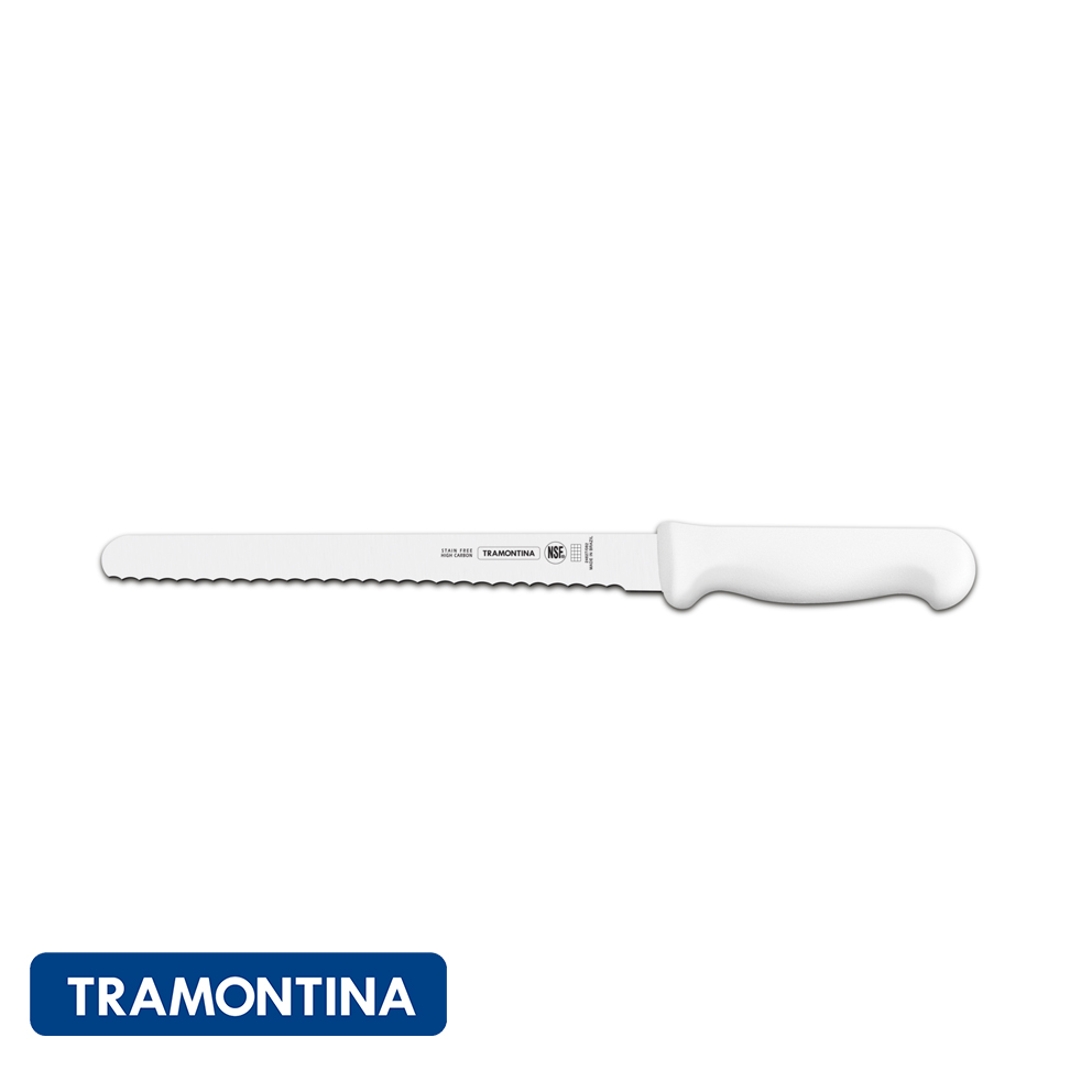 Cuchillo p/jamon 12 c/sierra prof -Tramontina Profesional.