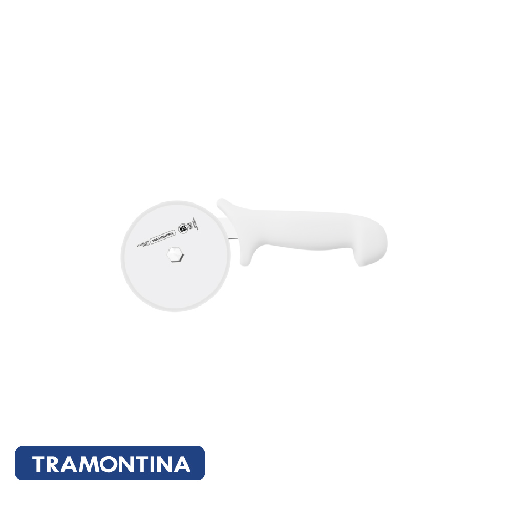Cortador de pizza, mango blanco -Profesional -Tramontina.
