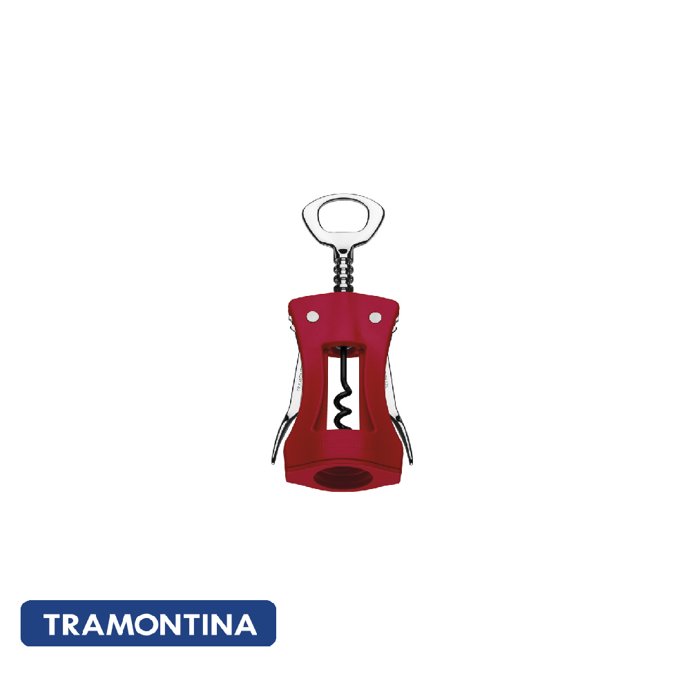 Sacacorcho, abridor rojo-Tramontina.