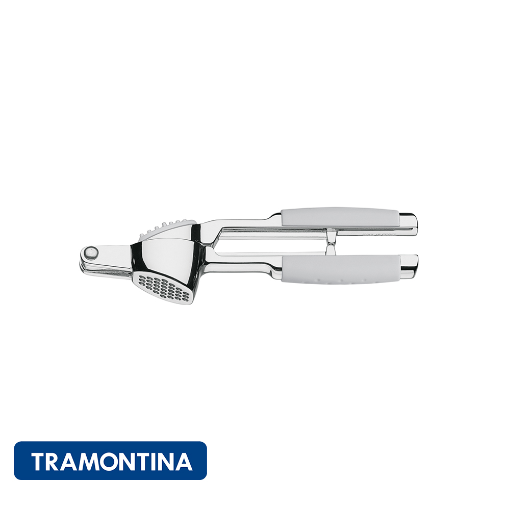 Triturador de ajo, con mango blanco-Tramontina Utilita.