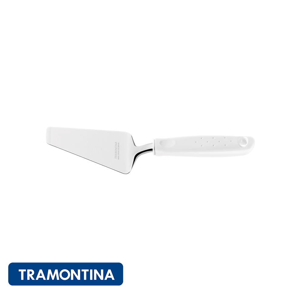 Espátula para pizza ac, inox mango blanco- Utilita -Tramontina.