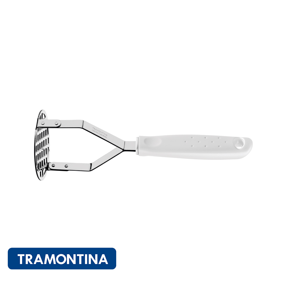 Puretera ac.inox. , mango blanco- Utilita -Tramontina