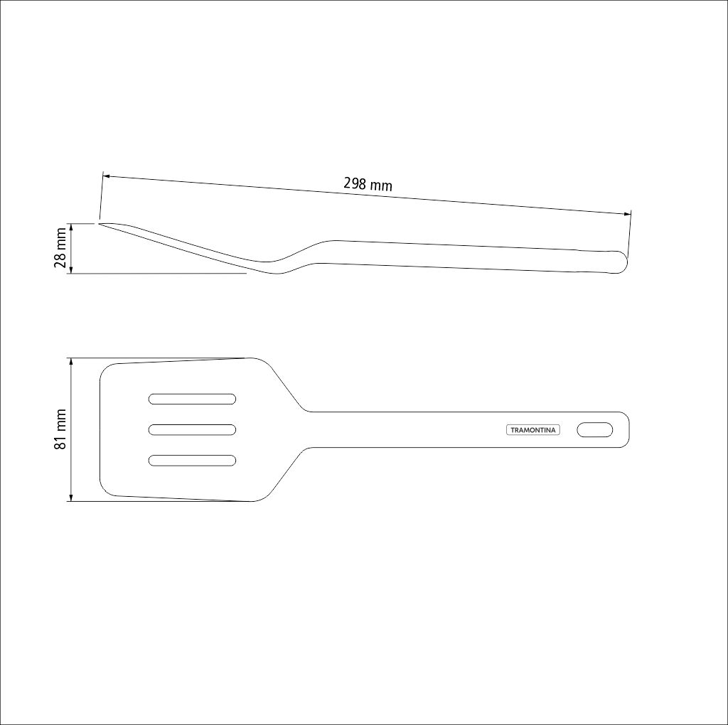 Espatula silicone Moldé - Tramontina - Imagen 2