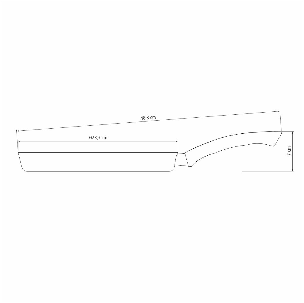 Panquequera Nuevo paris 28cm, color negro - Tramontina - Imagen 2