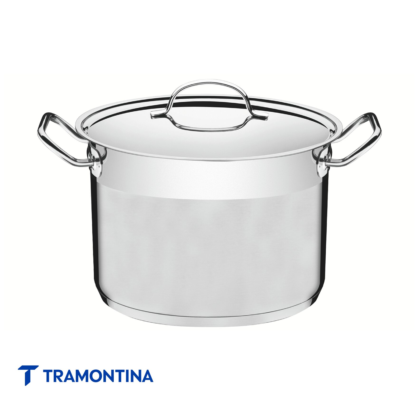 Olla con tapa 15,2L acero inox - Tramontina