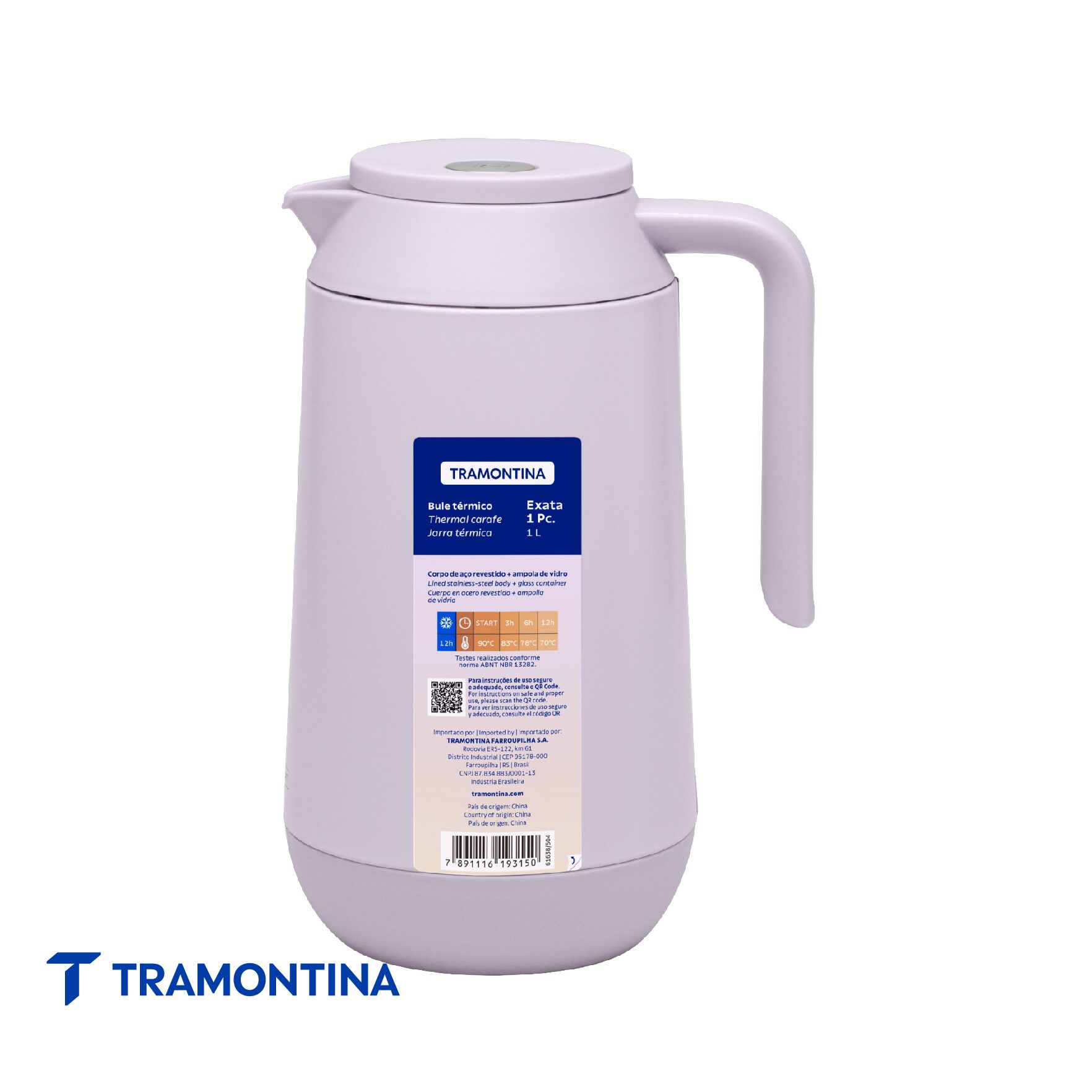 Jarra termica 1L lila - Tramontina - Imagen 2