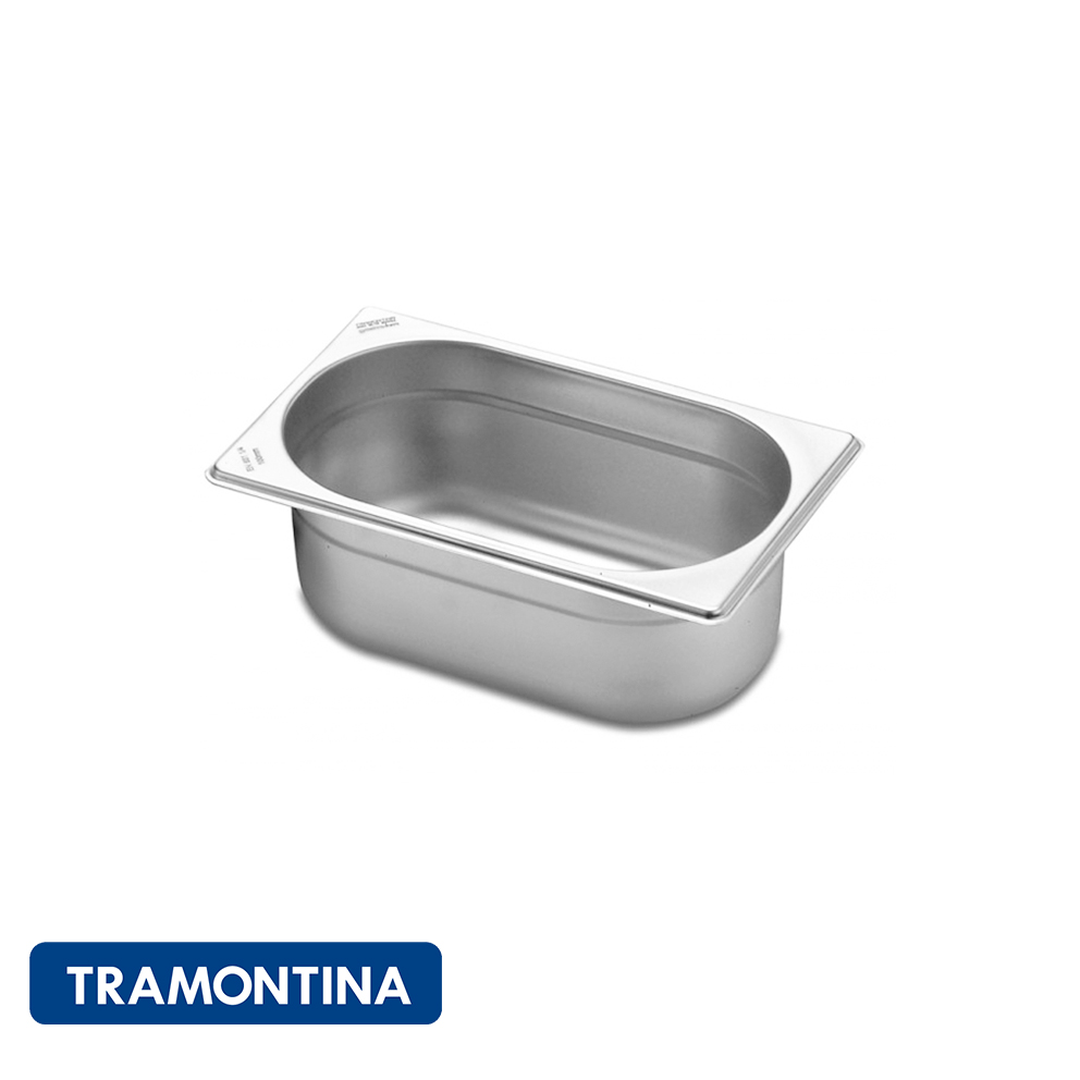 Fuente gastroform sin asas acero inox (1/4) 4 L-Tramontina.