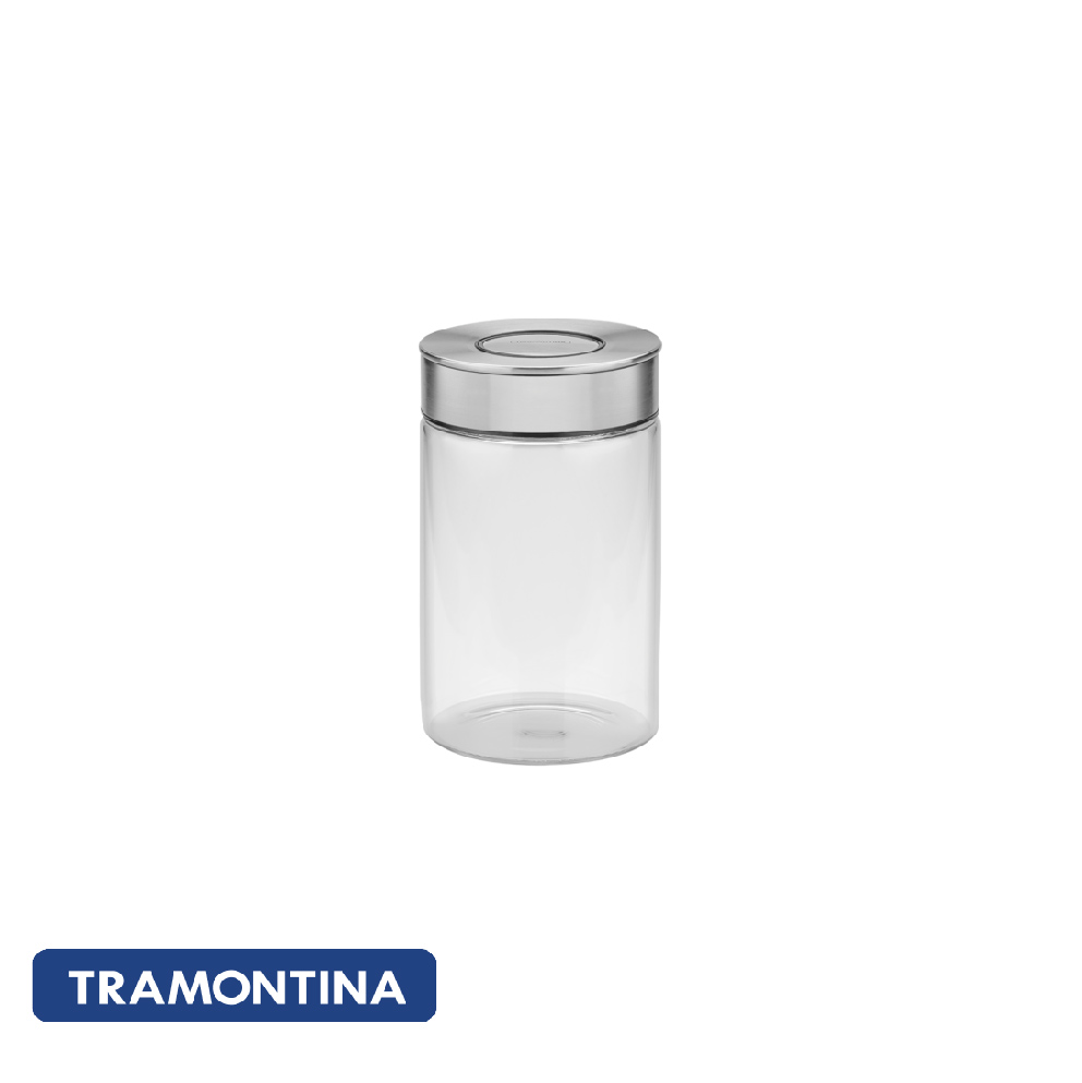 Frasco de vidrio con tapa de acero 1,0L - Tramontina.