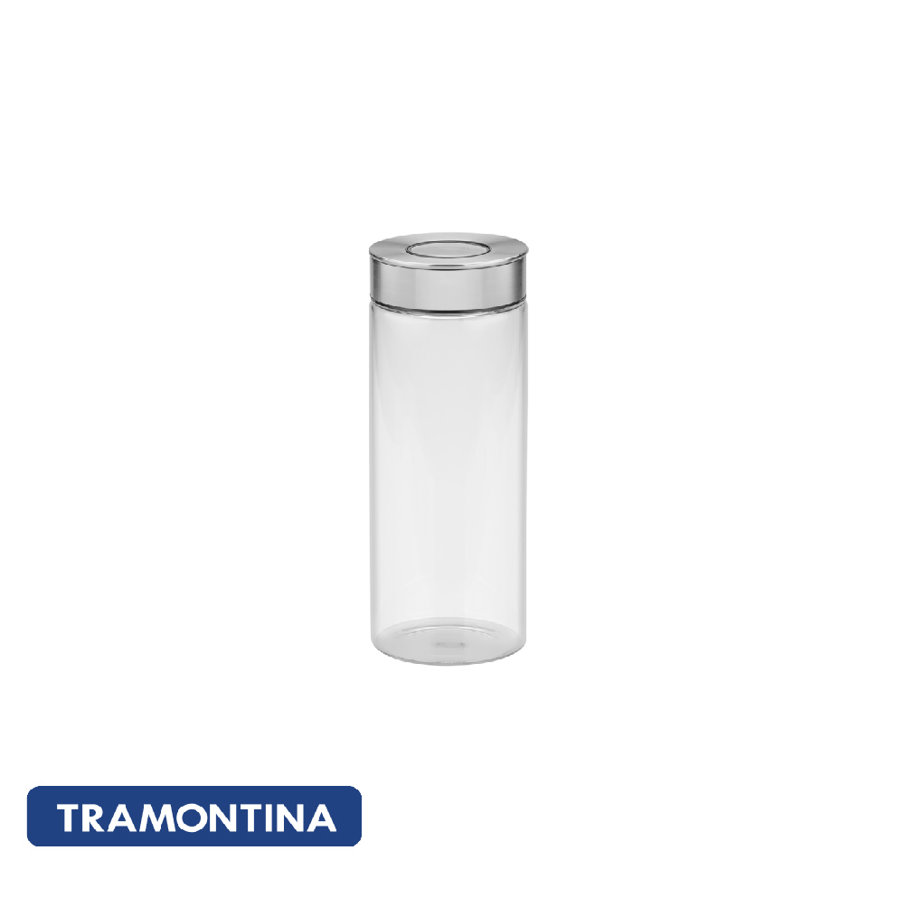 Frasco de vidrio con tapa de acero 1,8L - Tramontina.