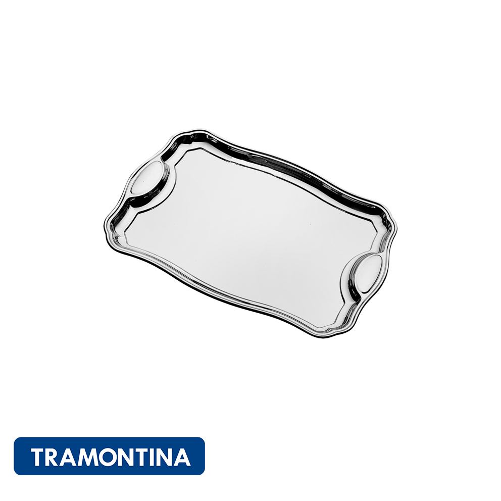 Bandeja rectangular, acero inox. (49 CM)-Tramontina Classic.