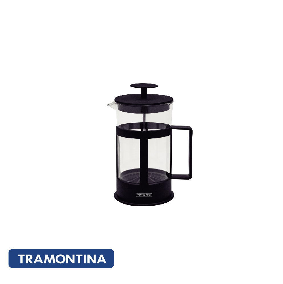 Cafetera Francesa en Vidrio y Polipropileno Negro 1 L- Tramontina