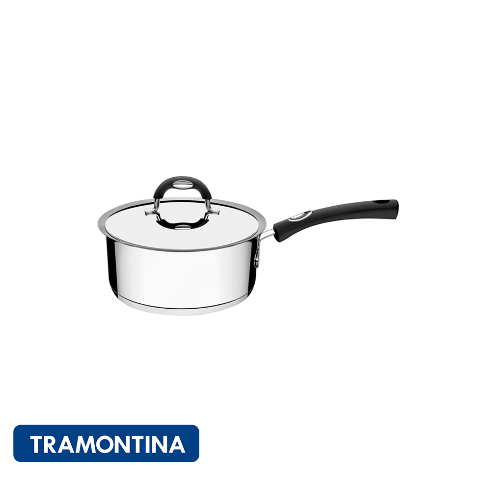 Olla con mango y tapa, 2,85 L-Tramontina Duo Silicone.