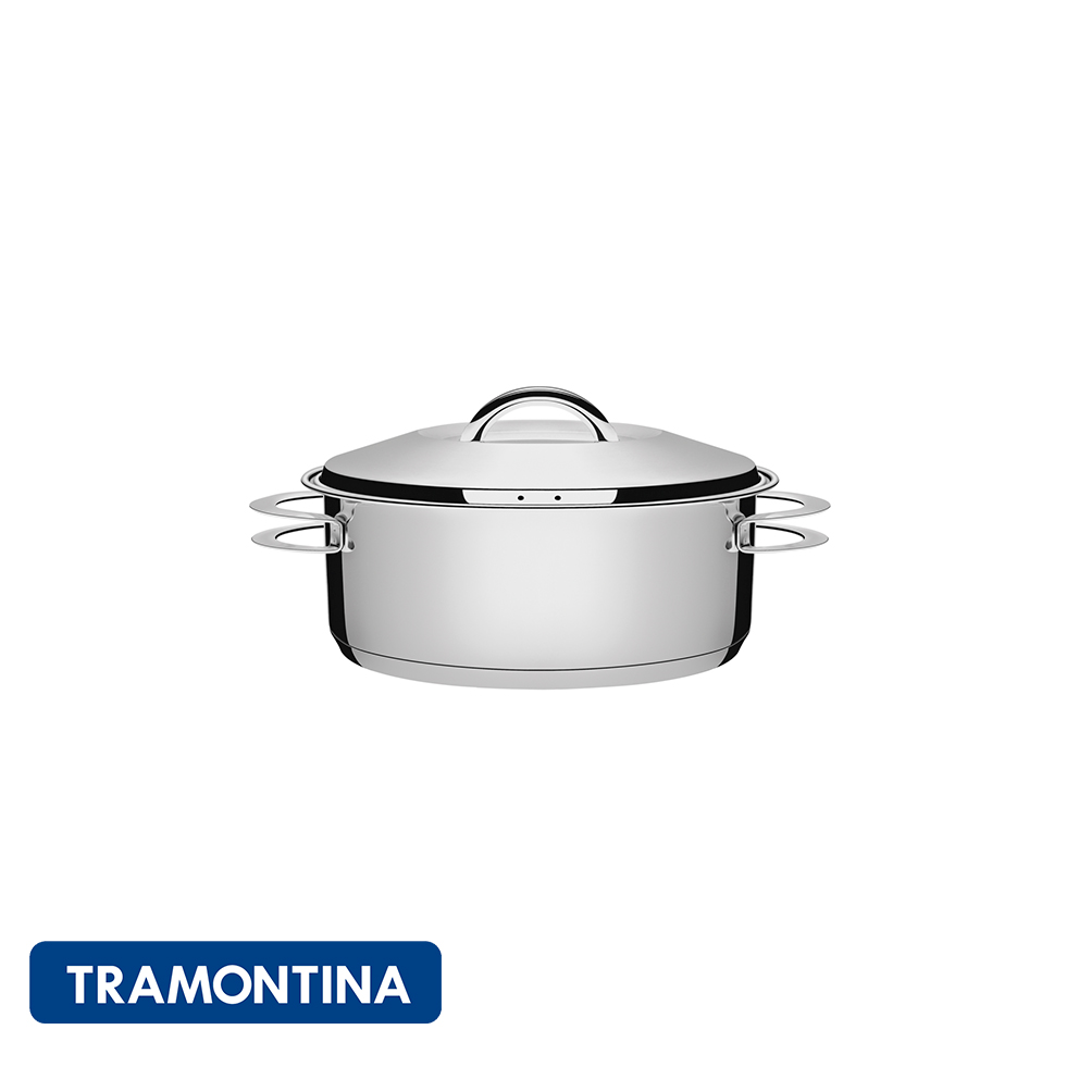 Cacerola con mango y tapa, 6,50 L-Tramontina Solar.
