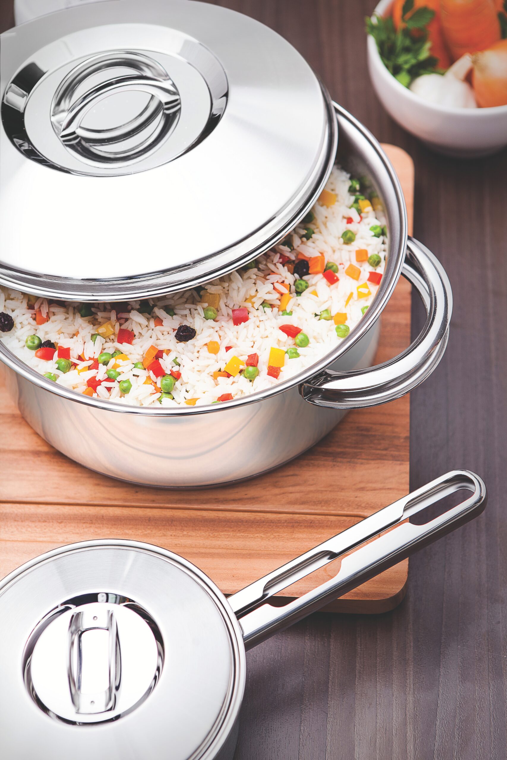 Cacerola con mango y tapa, 6,50 L-Tramontina Solar. - Imagen 4