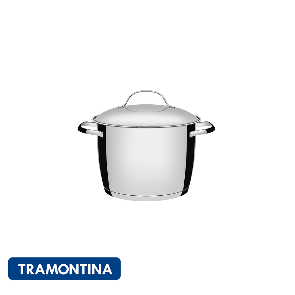 Olla alta con asa y tapa, 7,5 L (nuevo)-Tramontina Allegra.