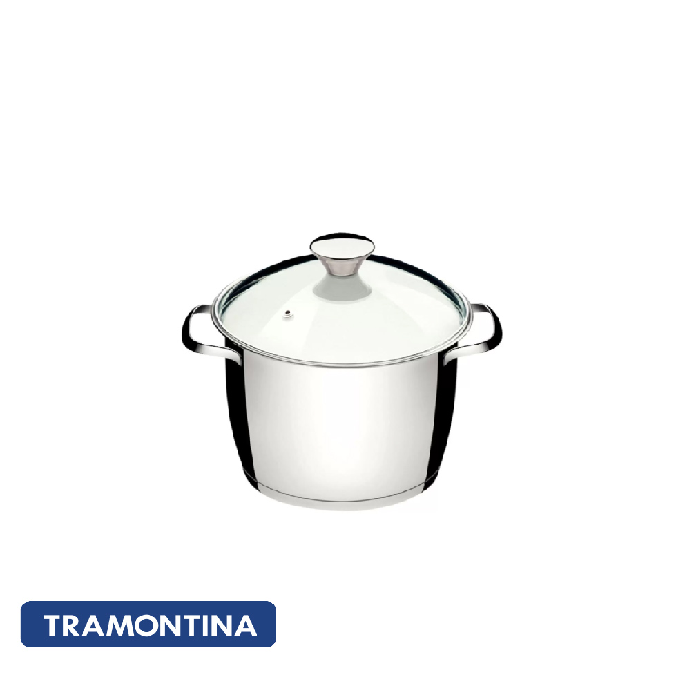 Olla honda Allegra 16 cm tapa vidrio - Tramontina.