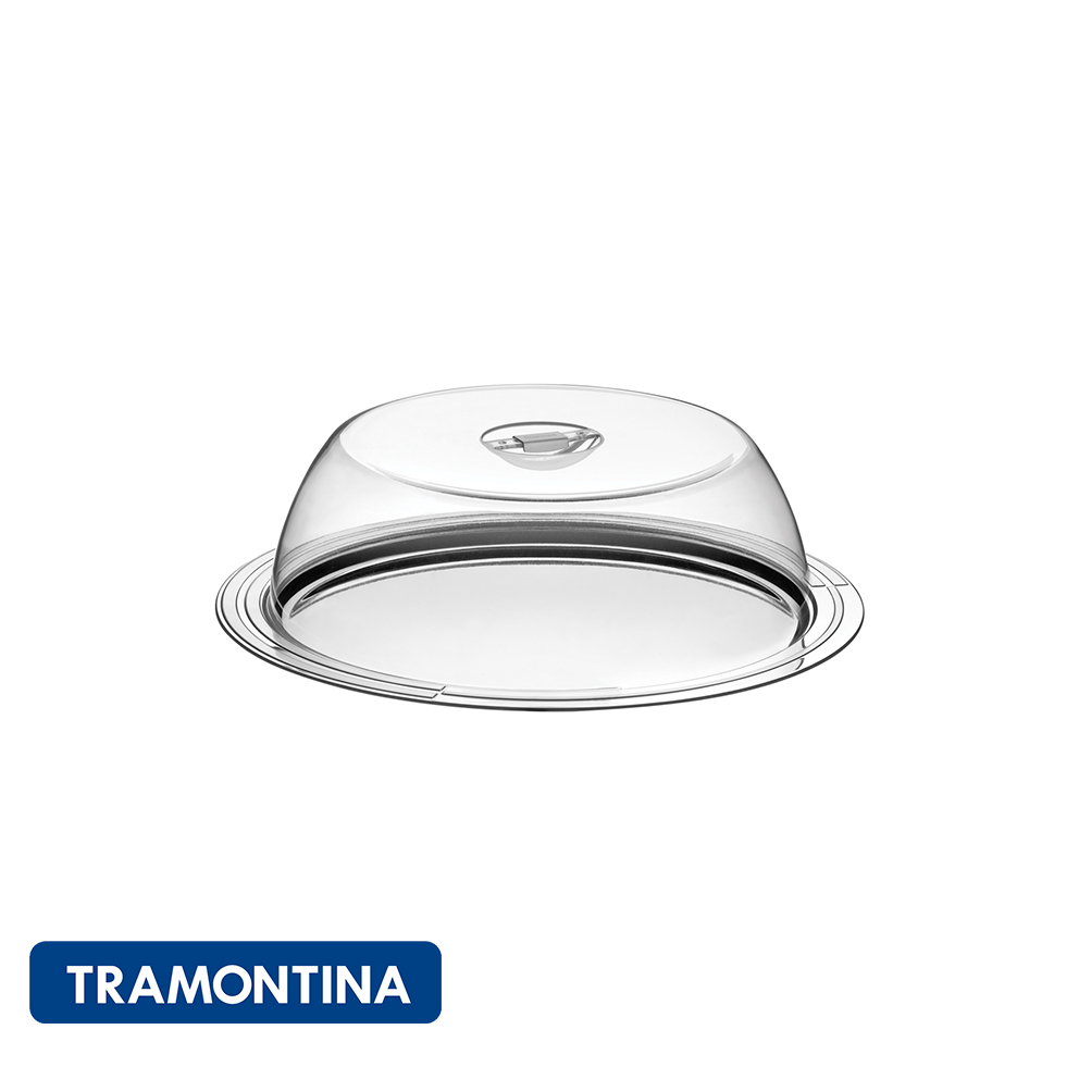 Juego de tortera con base, acero inox. (2 PZAS.) nuevo-Tramontina.