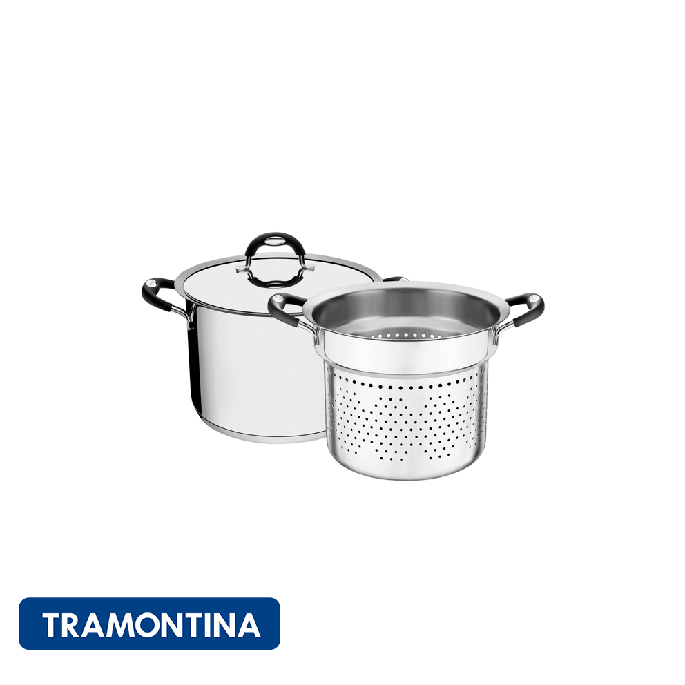 Cozipasta acero inox. 2 pzs. -Duo - Tramontina