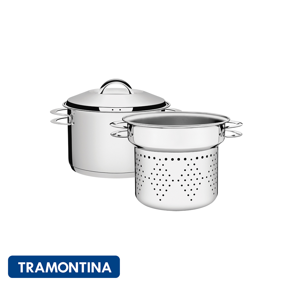 Juego cozi para pasta, Ø 24 CM (2 PZAS.)-Tramontina Solar.
