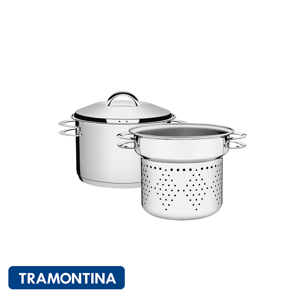 Juego cozi para pasta, Ø 20 CM (2 PZAS.)-Tramontina Solar.