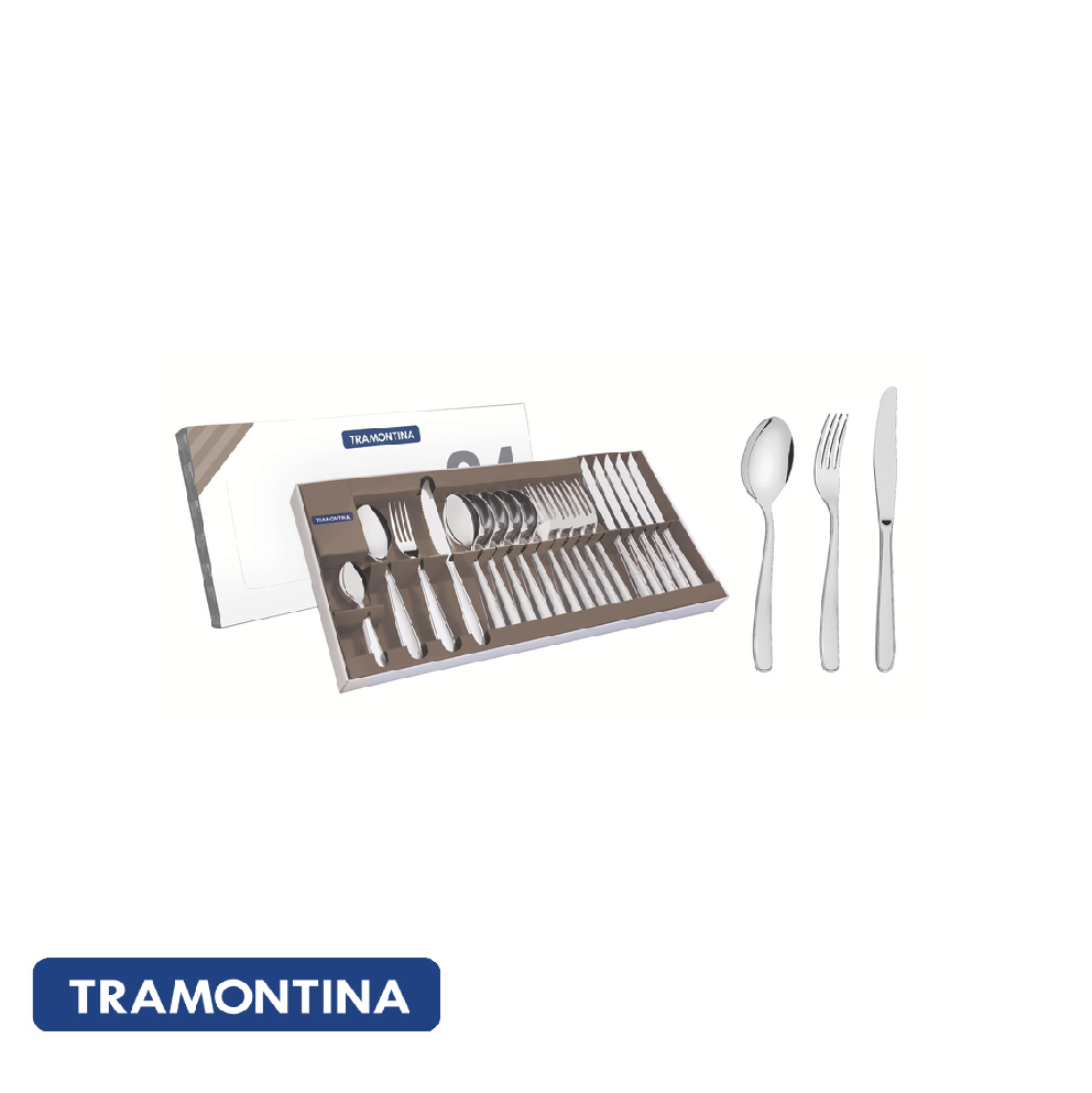 Cubiertos 24 piezas, acero inox. Maresias-Tramontina.