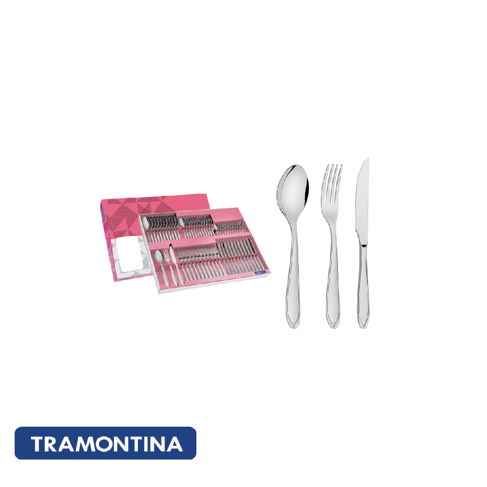 Juego de cubiertos, acero inox. 60 pzas Laguna - Tramontina