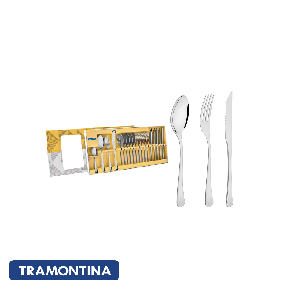 Juego de cubiertos, acero inox. 24 pzas Havana - Tramontina.